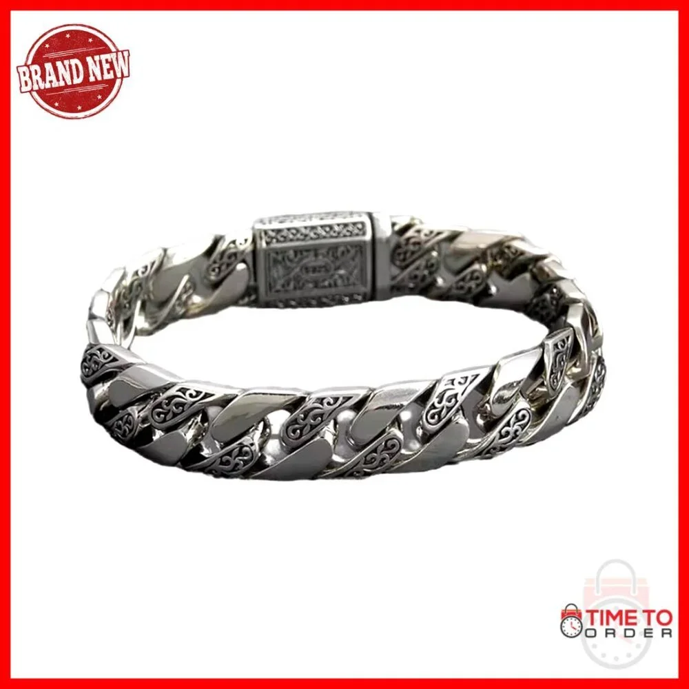 Stainless Steel Braided Cuff Bracelet Unisex One Size Hypoallergenic
